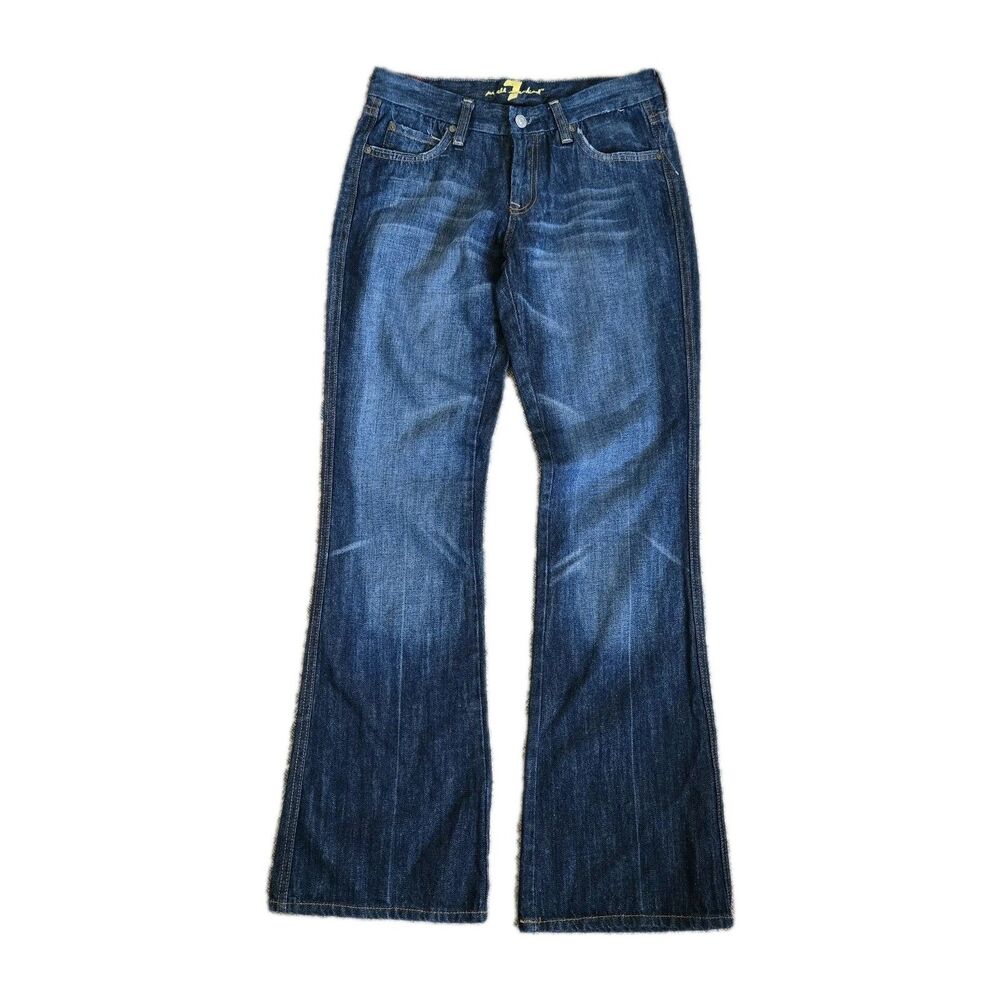 7 For All Mankind Bootcut Jeans Womens 28 Blue Medium Wash Zip Fly 5 Pocket NWT